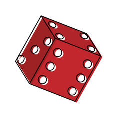 colorful dice over white background  vector illustration