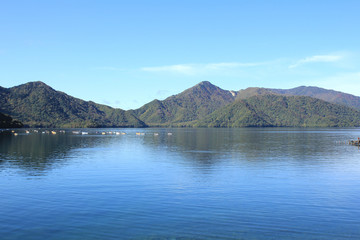 Naklejka na ściany i meble Chuzenji Lake in Nikko ,Japan.