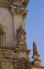 Elements of the architecture of the monastery of Santa Maria de Alcobás. Portugal.