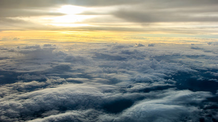 Fototapeta na wymiar Seas of clouds