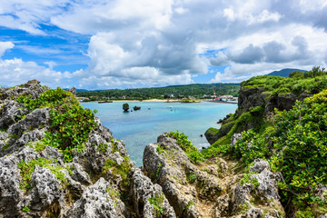 万座毛周辺の沖縄の海