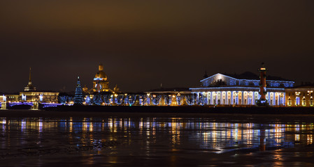 Fototapeta na wymiar Saint-Petersburg before the New Year