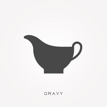 Silhouette Icon Gravy