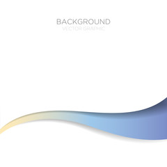 curve background overlap layer with space for text and message design