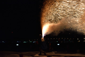 手筒花火 ( Hand firework )
