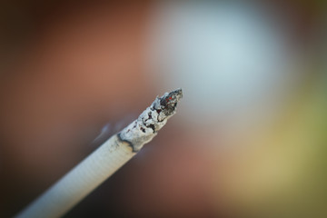 Cigarette on a blurred background