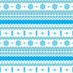 Scandinavian seamless pattern. Winter seamless pattern