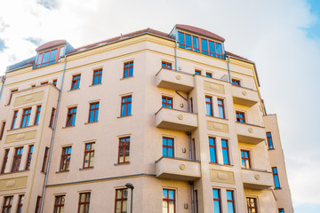 orange corner house at friedrichshain, berlin