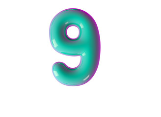 Alphabet and numbers 