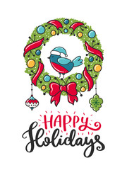 Christmas vector poster