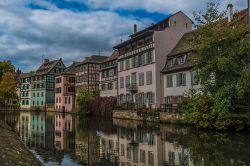 Naklejka na ściany i meble La Petite France, Strasbourg, Alsace, France