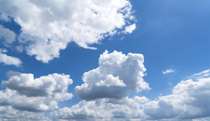Naklejka na ściany i meble cloudscape and blue sky for backgrounds