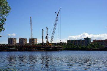 Obraz premium Bridge construction