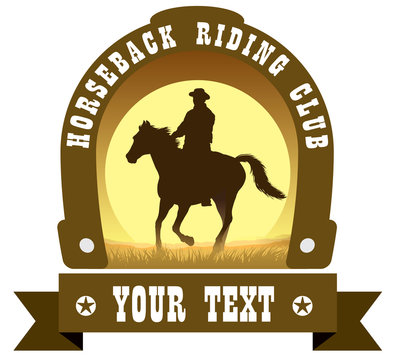 Sign of horseback riding club