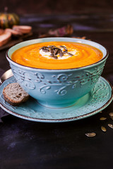 Homemade Pumpkin Soup for Autumn Days