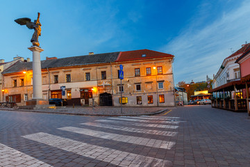 Fototapeta na wymiar Vilnius. The central square of Uzupis.