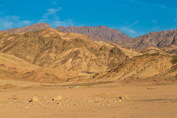 Fototapeta na wymiar Mountains of Sinai peninsula. Sinai desert. Egypt