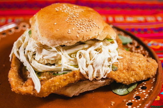 Cemita Poblana Mexican food from Puebla city Mexico