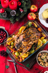 Weihnachtsgans knusprig gebraten (ente)