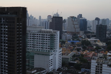 8 November, 2017: City buildings at Bangkok Thailand
