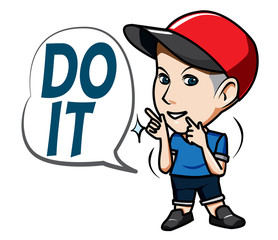 The character Man wearing hat