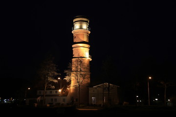 Leuchturm Travemünde bei Nacht