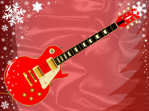 Christmas Card Guitar