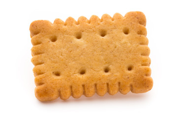 Tasty cookies biscuits on the  isolated background.