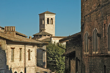 Fototapeta na wymiar La chiesa di San Pietro di Assisi - Umbria