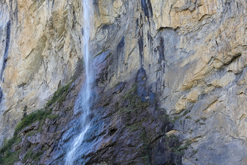 Fototapeta na wymiar Staubbach Waterfall of Lauterbrunnen