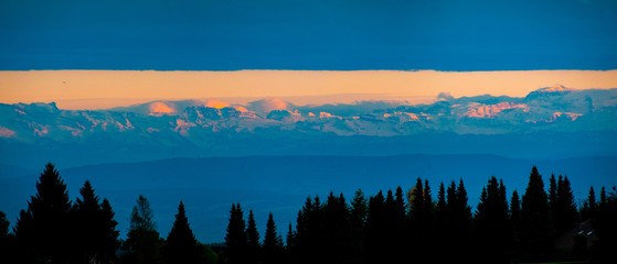 Alp sunset