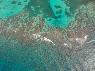 Aerial View Of Caribbean Coral Reef