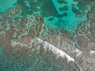 Aerial View Of Caribbean Coral Reef