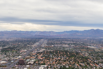 Las Vegas Nevada view from Statosphere Observation Deck