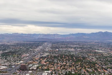Foto auf Acrylglas Las Vegas Nevada view from Statosphere Observation Deck © whiteadamas