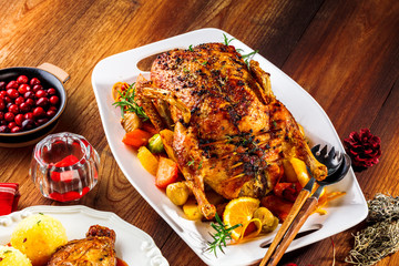 Weihnachtsgans knusprig gebraten (ente)