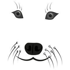 The image of the wolf. Head of the wolf. Logotype.