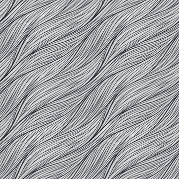 Abstract wavy lines seamless patterns set. Floral organic like vector illustration. Bright colorful seamlessly tiling background collection.