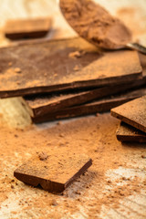 chchocolate on diferent sizes