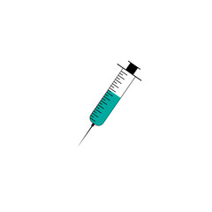 syringe medicine vector illustration