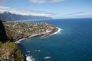 Fototapeta na wymiar Ponta Delgada on the north coast Madeira Island, Portugal