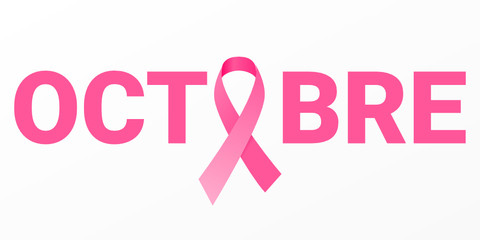 Breast Cancer Awareness Month vector icon illustration - obrazy, fototapety, plakaty