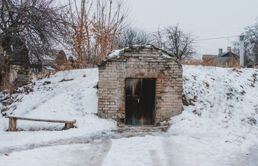 Old wooden doors. Old wooden barn door