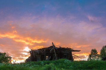 Abandoned village of Pavlovo in the Kostroma region.