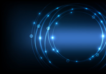 vector background abstract technology communication data Science