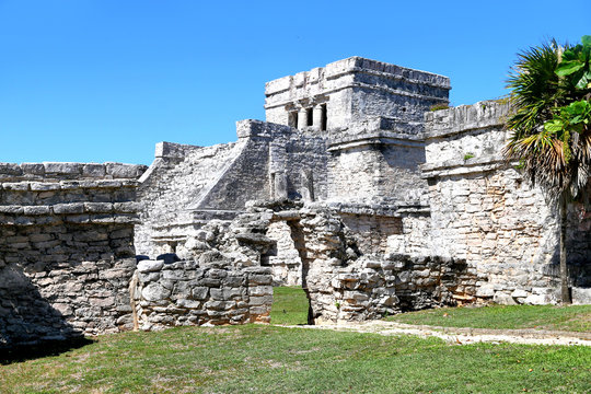 Ancient Maya ruins in Tulum
