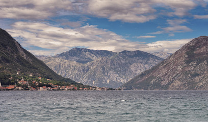 Boka Kotorska view (Montenegro, Kotor Bay)