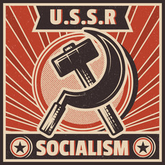 RETRO SOCIALISM BACKGROUND