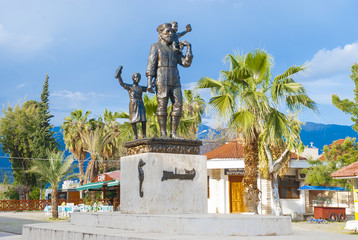 Demre, provinces of Antalya, Turkey -March 10, 2014:Monument to St. Nicholas of Myra in the city of Demre. Turkey