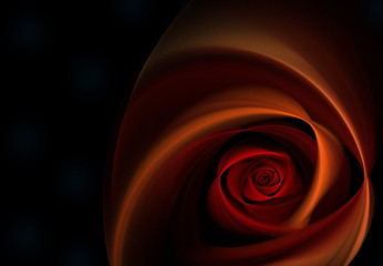 Abstract Image of a Red Rose